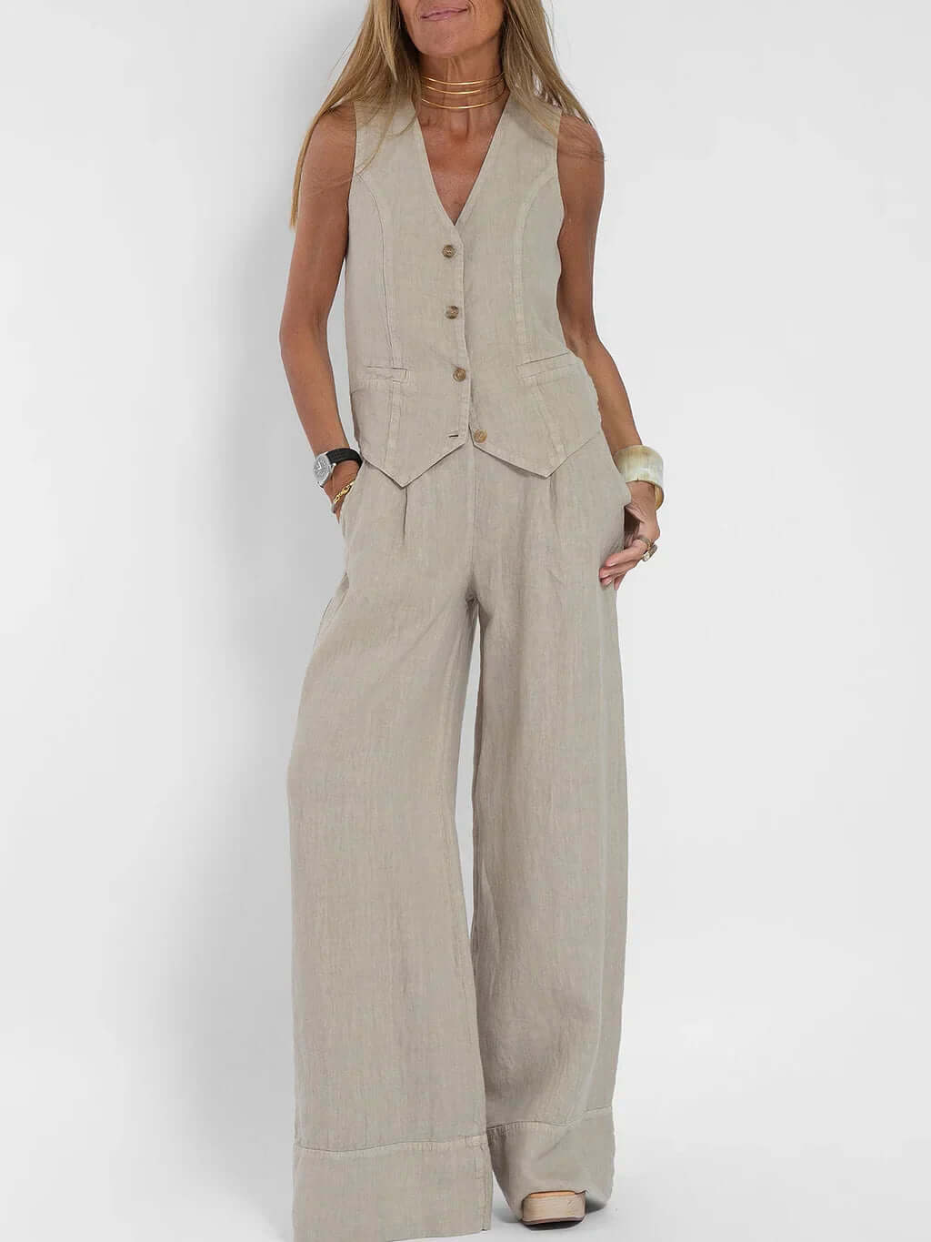 Two-Piece Vest Set