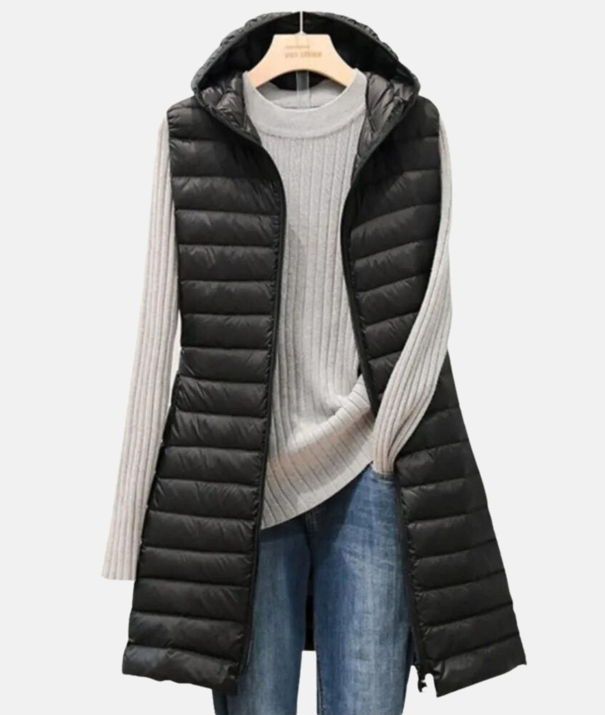 Lightweight Quilted Long Jacket