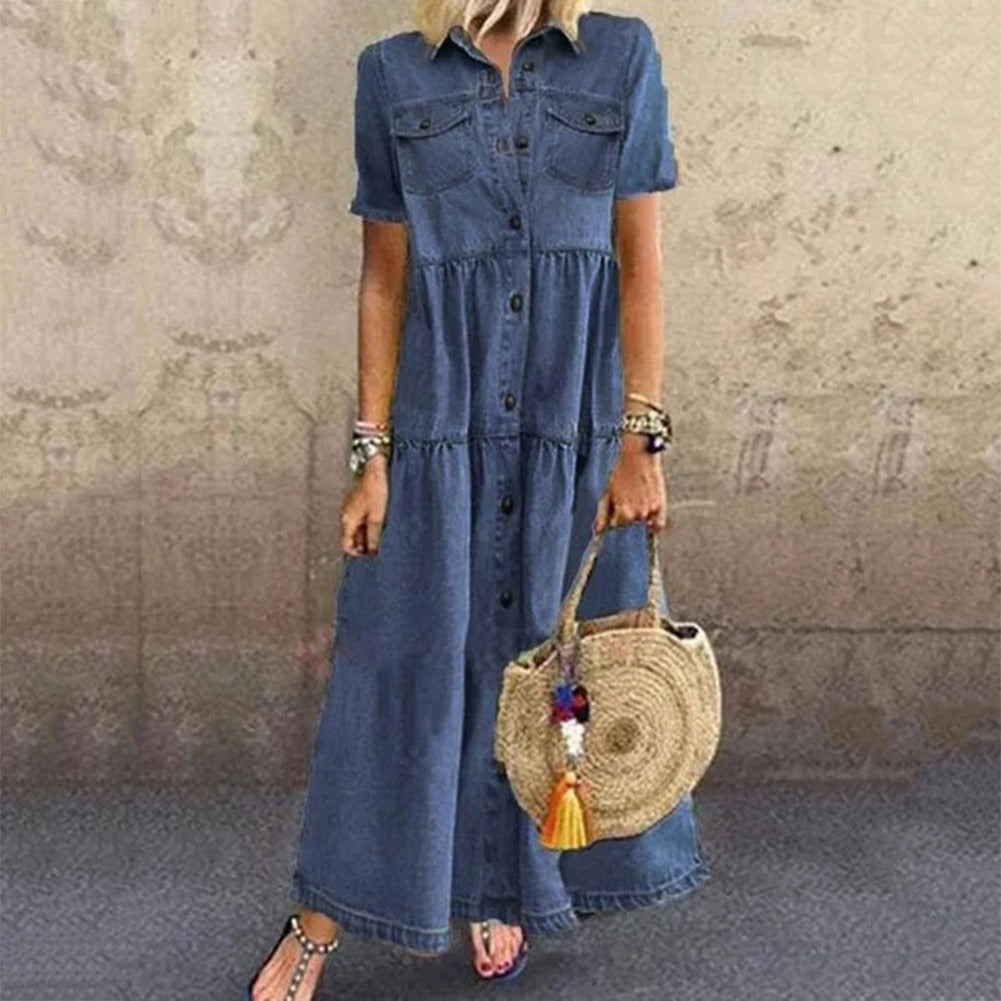 Elegant Denim Dress