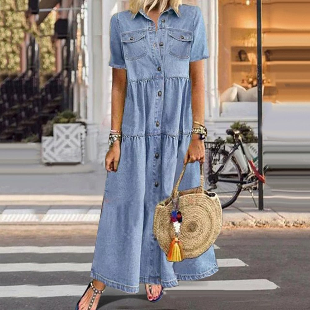 Elegant Denim Dress