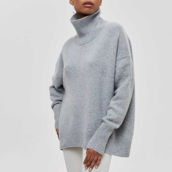 Oversized Turtleneck Knit Sweater Jumper