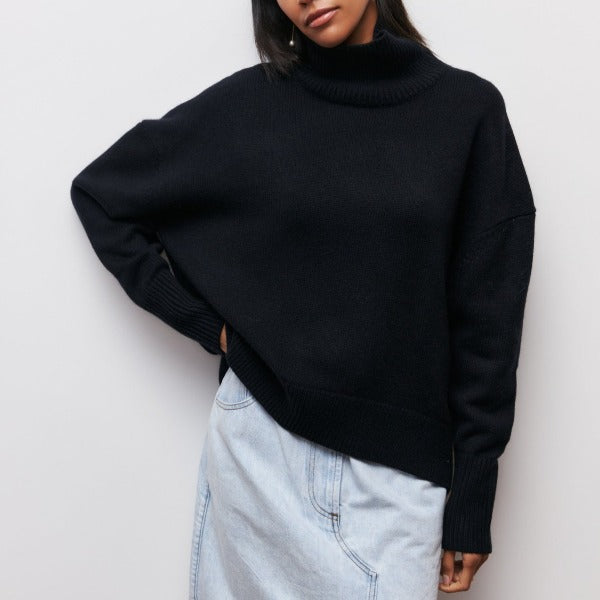 Oversized Turtleneck Knit Sweater Jumper