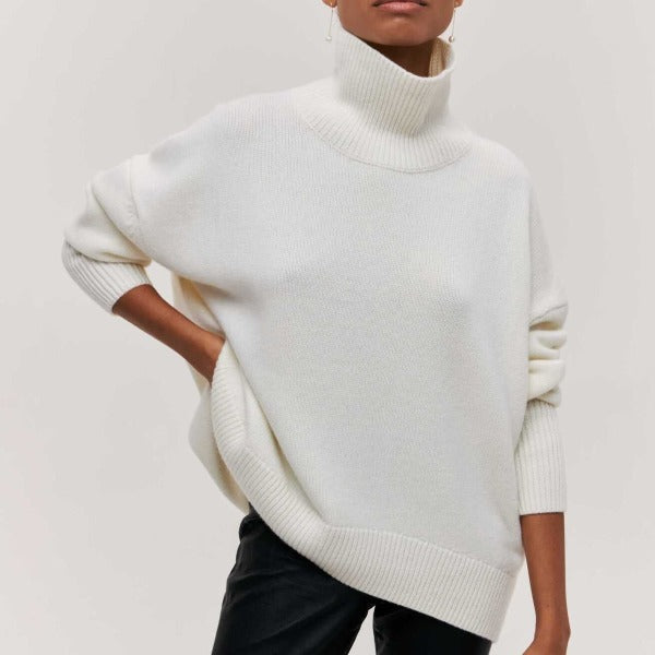Oversized Turtleneck Knit Sweater Jumper